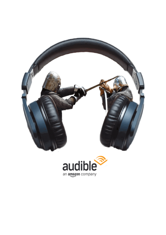 Affiche publicitaire fictive pour Audible