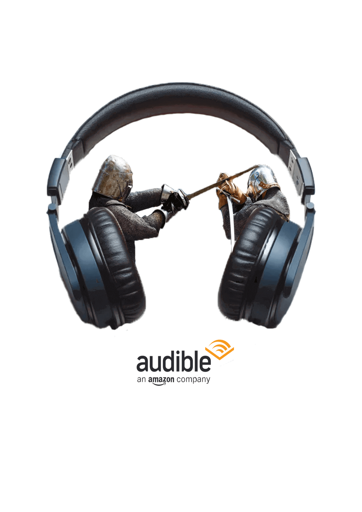 Affiche publicitaire fictive pour Audible